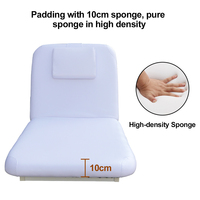 Table de massage électrique moderne blanche à 2 moteurs réglable pour salon de beauté et spa, traitement facial, usage commercial