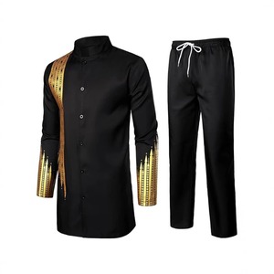 Personalizado Musulmán Africano Cuello Redondo Juventud Africano Estilo Nacional Ropa Islámica Hombre Ropa Islámica Thobe Hombres - Product Image 2