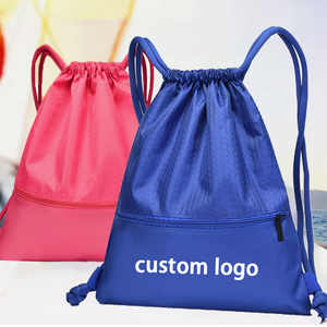 Wholesale Custom Waterproof Promotional Oxford Fabric Waterproof Nylon Drawstring 47cm Sports Leisure Backpack Drawstring