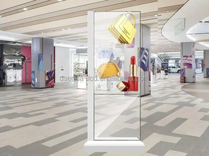 Affichage numérique transparent sur pied pour intérieur, 55 pouces, écran OLED 4K tactile <span class=keywords><strong>10</strong></span> points pour magasin/supermarché - Product Image 3