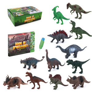 Jouet éducatif en plastique pour enfants bricolage <span class=keywords><strong>livre</strong></span> <span class=keywords><strong>pop</strong></span>-<span class=keywords><strong>up</strong></span> de dinosaure doux jouet fait main silencieux avec autocollant de Cognition anglaise - Product Image 1