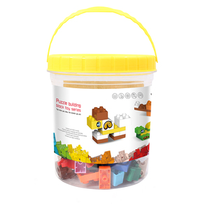 Blocchi di costruzione di particelle di grandi dimensioni 56 pezzi di mattoni da costruzione per secchi di stoccaggio di giocattoli attraenti per Set di giocattoli per bambini - Product Image 3