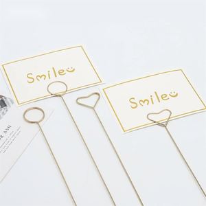 Lot de 10 autocollants porte-cartes en métal doré, forme ronde, pentagramme et cœur, accessoires d'emballage floraux en métal - Product Image 2