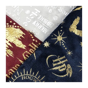 Kingcason, antifricción, nuevo estilo chino, superventas, buena sensación a mano, estampado dorado, forro polar <span class=keywords><strong>de</strong></span> franela para ropa y Manta - Product Image 1