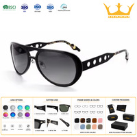 Lunettes de soleil polarisées UV400 de style vintage haut de gamme, monture ovale en métal et aluminium, pour homme et femme