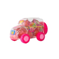 Bonbons Gélifiés Populaires OEM au Design Original, Pudding Gélifié Sucré en Pot 15g, Pudding Gélifié Fruité en Voiture Rose Princesse