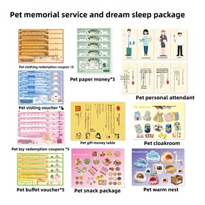 Fournitures commémoratives pour animaux de compagnie : Offrandes artisanales en papier <span class=keywords><strong>d</strong></span>'encens (Joss Papier-Mch Cash) pour chiens et chats du Zhejiang, sur le thème des animaux, pour funérailles <span class=keywords><strong>d</strong></span>'animaux - Multiples - Product Image 3