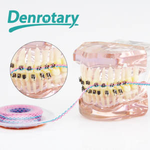 Moda Brace güç zinciri ortodontik elastik sahte diş telleri için tel Odontologia Ortodoncia diş braketi ligatür anahtar kravat - Product Image 4