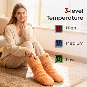 Calcetines térmicos <span class=keywords><strong>de</strong></span> cerámica con carga USB, ultra suaves <span class=keywords><strong>de</strong></span> franela, para alivio del dolor y terapia muscular, talla universal para el hogar - Product Image 5