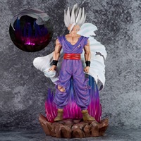 Statue en PVC de grande taille, modèle DBZ GK, Son Gohan aux cheveux blancs, luminescent, personnage d'anime, figurine d'action de collection
