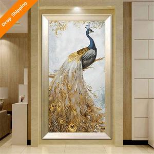 Pintura de Diamantes con Diseño de Pavo Real, Decoración de Interiores para el Hogar, Arte de Pintura de Diamantes, Manualidades, Pintura Artística 5D DIY - Product Image 1