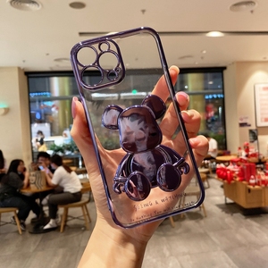 Custodia per Telefono con Orsetto Carino, Protezione Lenti in Silicone, Cover Trasparente per <span class=keywords><strong>iPhone</strong></span> 14 13 12 <span class=keywords><strong>11</strong></span> <span class=keywords><strong>Pro</strong></span> <span class=keywords><strong>Max</strong></span> X Xs Xr <span class=keywords><strong>Bianco</strong></span>, 20 Pezzi - Product Image 5