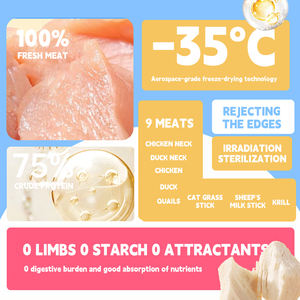 N4P Vente à chaud de viande lyophilisée 40g de collations d'entraînement pour chiens et chats à haute teneur en protéines, à saveur personnalisable, pour animaux de compagnie - Product Image 3