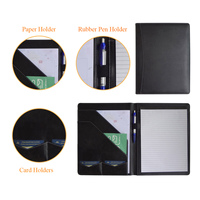 PU Sublimation 4X7 A6 Tech Organisateur Portefeuille en plastique avec logo personnalisé à motifs Dossier et sac de documents