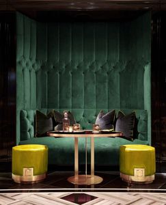 Meubles de bar en forme de U et en forme de L sur mesure, sièges de banquette demi-ronds à dossier haut, canapé de bar <span class=keywords><strong>pour</strong></span> boîte de nuit - Product Image 2