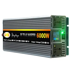 Power inverter efficiency invertor dc 12v 24v to ac 230v 110v 230v 250v 50hz 6000w