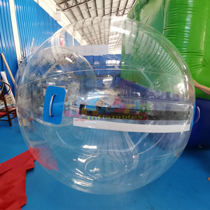 2m Vinyl <b>Inflatable</b> Water Ball Walking Roll Ball with Zipper and Air Pump for Home & School Use 1 Piece - Product Image 1