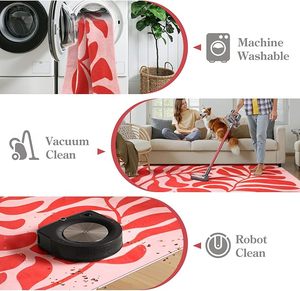 Area <strong>Rug</strong> Machine Washable <strong>Blue</strong> Small Bedroom <strong>Throw</strong> <strong>Rug</strong>, Non Slip Soft Entryway <strong>Rug</strong>, Abstract Ultra Thin Floor Carpet - Product Image 6