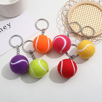 Coloré Balle De Tennis Sport Porte-clés Porte-clés 3d Mini Balle De Tennis Porte-clés Sac Charme Tennis Jeux Fan Cadeaux