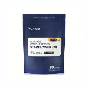 Cápsulas de gel suave de alta calidad y alta potencia con aceite de flor de borraja para aliviar el dolor mamario y resistir la inflamación. - Product Image 1