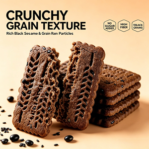 Vermicelles de riz riches en fibres sans sucre ajouté, 9 céréales noires, substitut de repas de blé entier, collation sans gras trans, régime alimentaire sain, sachet - Product Image 6