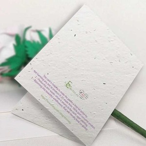 Bán Buôn Thiên Thần Hạt Giống Giấy Thiệp Chúc Mừng Thẻ Biểu Tượng Tùy Chỉnh Văn Bản Nảy Mầm Nghệ Thuật Giấy Lời Mời Cho Kinh Doanh Giáng Sinh Giấy Thủ Công Mỹ Nghệ - Product Image 4