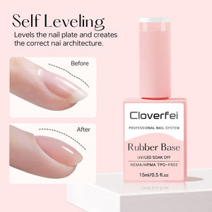 Nouveau Gel de Base en Caoutchouc 9 Couleurs 2026, Fortifiant, Soak Off, pour Salon de <span class=keywords><strong>Manucure</strong></span> et DIY à Domicile, 15ml - Product Image 2