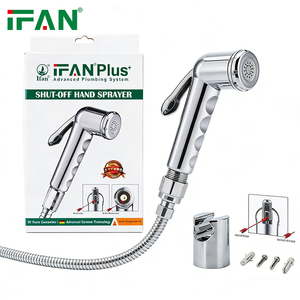 Équipement <span class=keywords><strong>de</strong></span> nettoyage des toilettes IFANPLUS Installation facile Ensemble <span class=keywords><strong>de</strong></span> douche pour bidet <span class=keywords><strong>de</strong></span> toilette en plastique ABS <span class=keywords><strong>Kit</strong></span> <span class=keywords><strong>de</strong></span> pulvérisation <span class=keywords><strong>de</strong></span> bidet hygiénique - Product Image 2