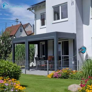 Pérgola de Aluminio Premium <span class=keywords><strong>Sweet</strong></span> Home, Diseño Resistente al Viento y a la Lluvia, Gazebo Moderno para <span class=keywords><strong>Terraza</strong></span> - Product Image 5