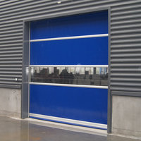 Porte à enroulement rapide automatique à télécommande en PVC pour usine, porte à enroulement rapide, porte de lavage de voiture