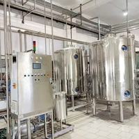 Cuve de dissolution automatique en acier inoxydable avec agitateur à moteur DC, capacité 500L, pour ligne de production de boissons