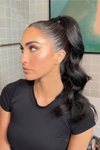 Hoàn hảo cao ponytail phần mở rộng tóc con người kết thúc tốt đẹp xung quanh ponytail bện tóc hairpiece Pony đuôi cho phụ nữ Bím Tóc - Product Image 5