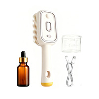 Peigne massant électrique hydratant pour le cuir chevelu, ensemble violet