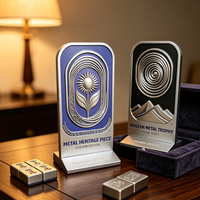 Nouvelle plaque de trophée sportif personnalisée Dee en alliage de zinc durable, finition mate multicolore, gravée au laser, imprimée UV, pour entreprise
