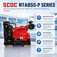 Moteur diesel SCDC authentique CUM NT855-P300 300HP 224kW 1500RPM pour pompe à incendie, pompe à eau, applications industrielles