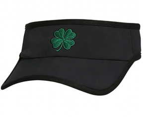 Visera Deportiva Bordada con Trébol de Cuatro Hojas del Día de San Patricio Irlandés, Ajustable, con Parte Superior Abierta, para Golf, Tenis y Running - Product Image 3