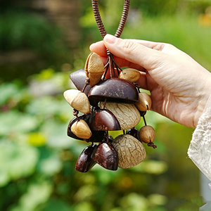 Hot Sale Nut Shell Wind Chime Bell for Yoga Meditation Sound Healing Instrument Home Decor <b>Car</b> Pendant Hanging <b>Ornament</b> - Product Image 5