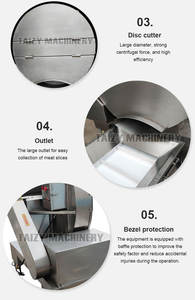 Rebanadora de Carne Congelada Totalmente Automática, Tipo Disco, para Rollos de Carne de Res y Cordero - Product Image 4
