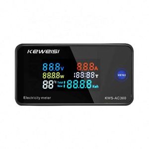 Medidor de Electricidad <span class=keywords><strong>Digital</strong></span> KEWEISI AC 50~300V <span class=keywords><strong>10A</strong></span>, Voltímetro, Amperímetro, Medidor de Potencia, Corriente, Voltaje <span class=keywords><strong>y</strong></span> Temperatura - Product Image 1