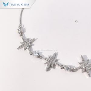 Pulsera de Cobre con Circonita Estrella Celestial de Tianyu Gems, Joyería de Moda Brillante y Delicada para Mujer - Product Image 2