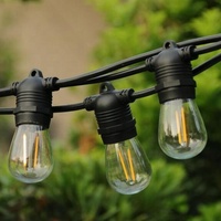 Guirlande de lampes LED suspendues E27 de 10 à 15m de diamètre, ampoule à Filament rétro Edison, imperméable, éclairage d'extérieur, idéal pour un jardin, une fête ou un Patio