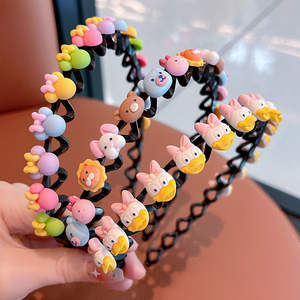 Sanrio Strawberry Bear Cartoon Animal Antideslizante Accesorios para el cabello Niñas Flequillo Aro para el cabello Diadema para niños para bebé - Product Image 4