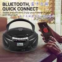 Mini lecteur CD portable haute fidélité AM/FM à chargement par le haut avec haut-parleur intégré, radio MP3 et boombox
