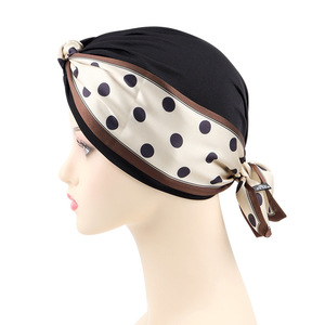 Gorra de mujer de alta elasticidad ajustable con diseño étnico <span class=keywords><strong>a</strong></span> rayas, cinturón de satén para el cabello, extraíble, personalizada, para <span class=keywords><strong>pesca</strong></span>, apta para las cuatro estaciones - Product Image 4