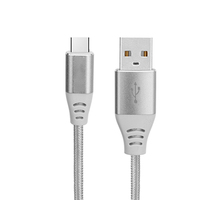 2025 nouveau produit gris Usb A à Type C câble tressé 0.5M 1M 2M câble Usb type-c
