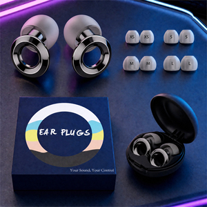 Bouchons <span class=keywords><strong>d</strong></span>'oreilles en silicone personnalisés avec logo, réduction du bruit de 23 dB, pour le voyage, le cyclisme, le camping, réutilisables, prêts à être expédiés - Product Image 6