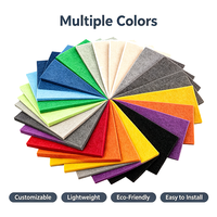 Panneaux acoustiques modernes pour hôtels, matériaux acoustiques colorés en feutre PET, panneaux absorbants le son en polyester, panneaux muraux acoustiques pour intérieur