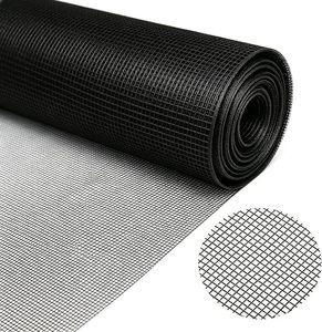 Welded <b>Mesh</b> Screen Black Grid Roll Flexible Steel <b>Wire</b> <b>Mesh</b> for Insect Protection - Product Image 1