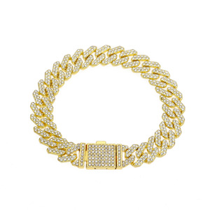 <span class=keywords><strong>Cadena</strong></span> cubana <span class=keywords><strong>de</strong></span> eslabones <span class=keywords><strong>de</strong></span> 12 mm con diamantes brillantes, estilo hip hop, con engaste <span class=keywords><strong>de</strong></span> <span class=keywords><strong>oro</strong></span>, <span class=keywords><strong>para</strong></span> <span class=keywords><strong>hombre</strong></span> <span class=keywords><strong>y</strong></span> mujer, joyería <span class=keywords><strong>de</strong></span> fiesta, venta al por mayor - Product Image 4
