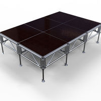 Scène modulaire portable 4x8 pieds, plateforme de scène robuste pour concert, mariage, fête, exposition, spectacle